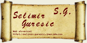 Selimir Gurešić vizit kartica
